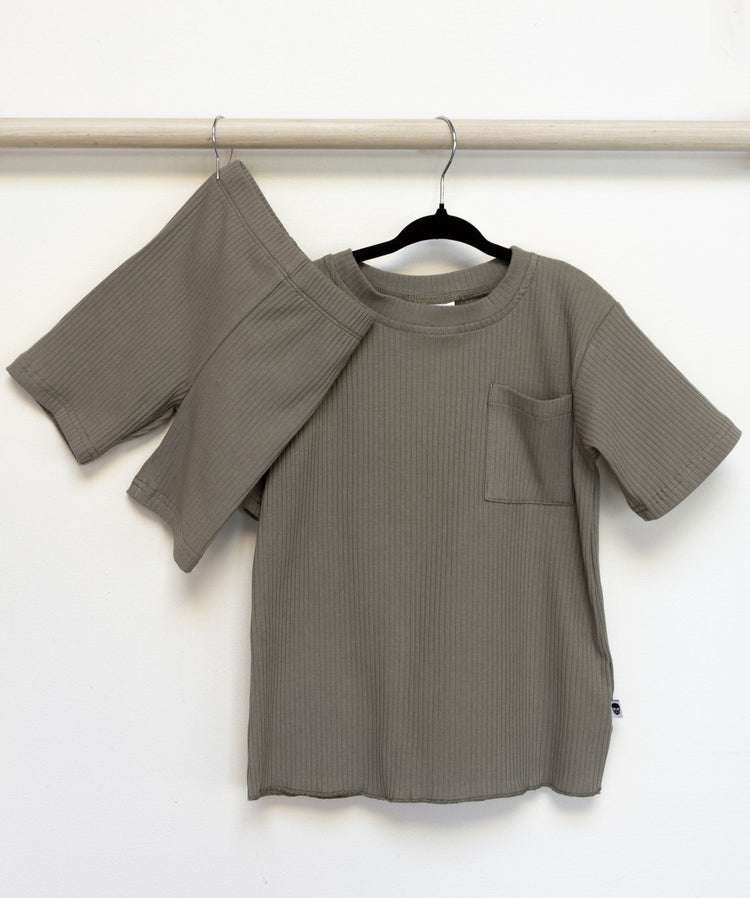 LOW TIDE SHORT SET - SALT - KID