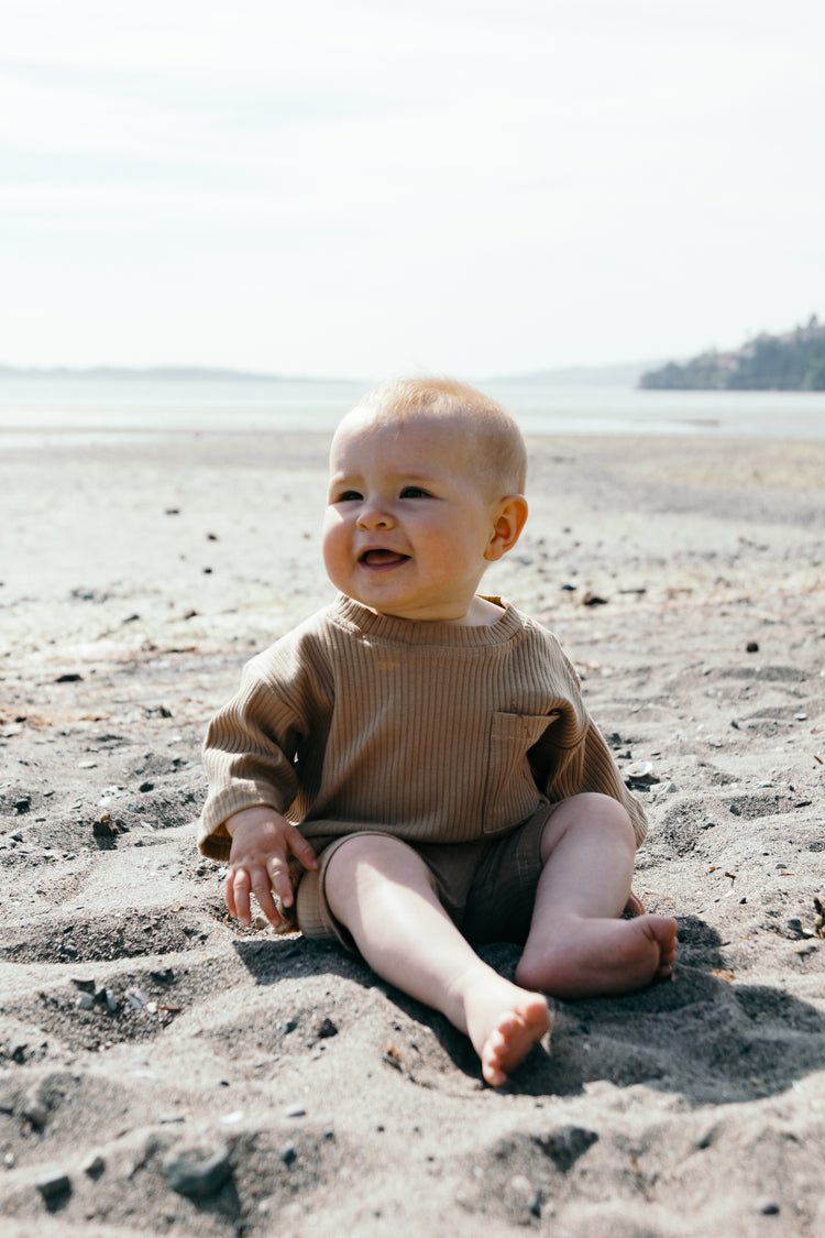 LOW TIDE SHORT SET - SAND - BABY