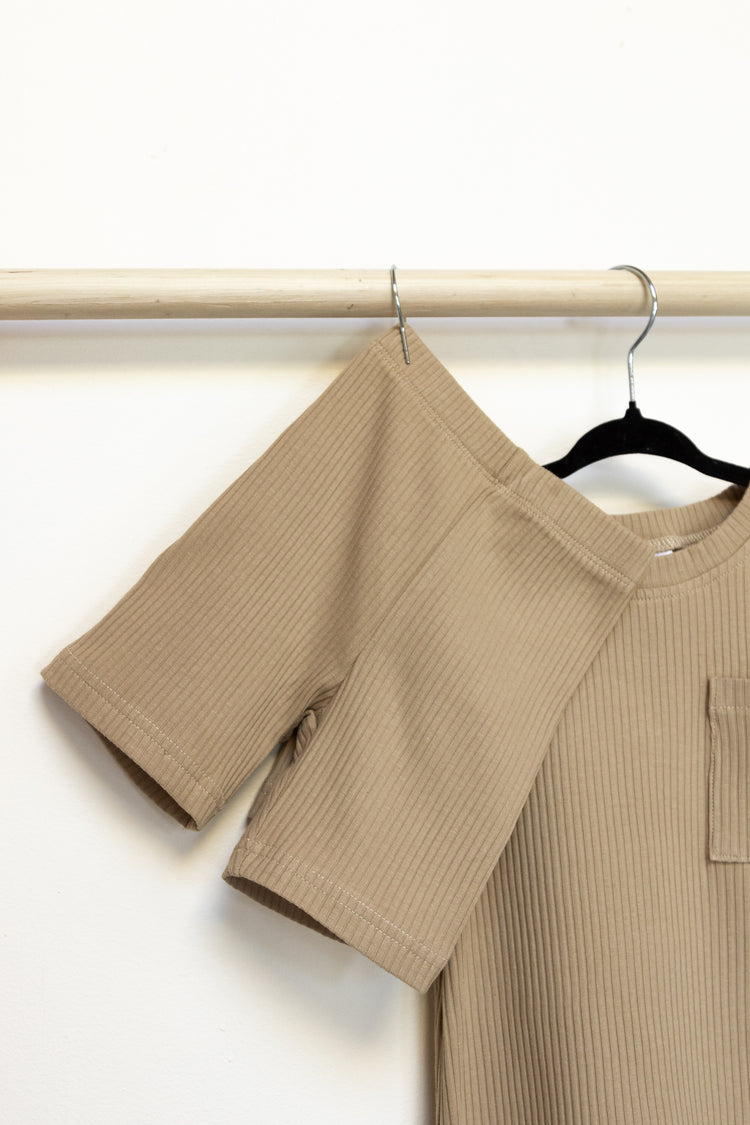 LOW TIDE SHORT SET - SAND - KID
