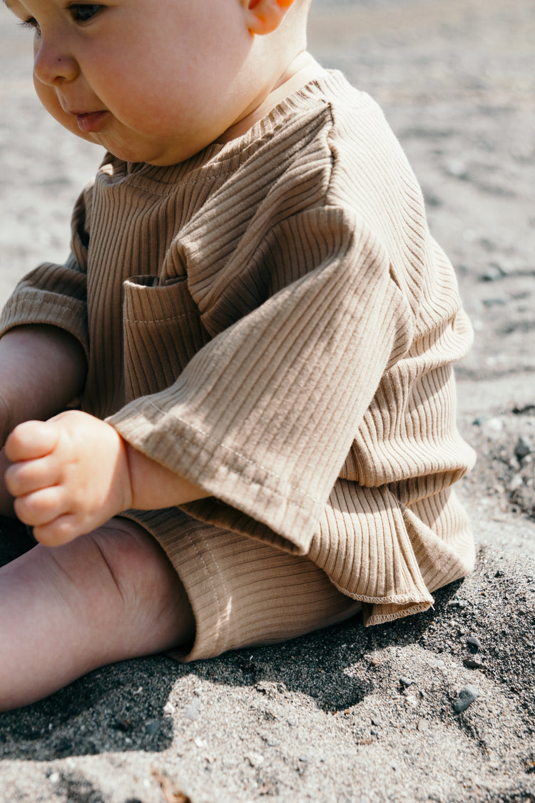 LOW TIDE SHORT SET - SAND - BABY
