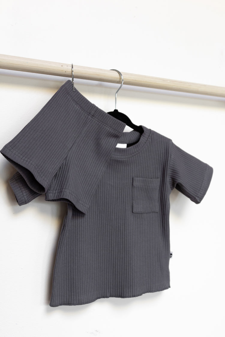 LOW TIDE SHORT SET - STONE - BABY
