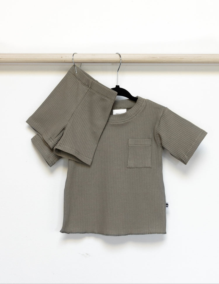 LOW TIDE SHORT SET - SALT - BABY