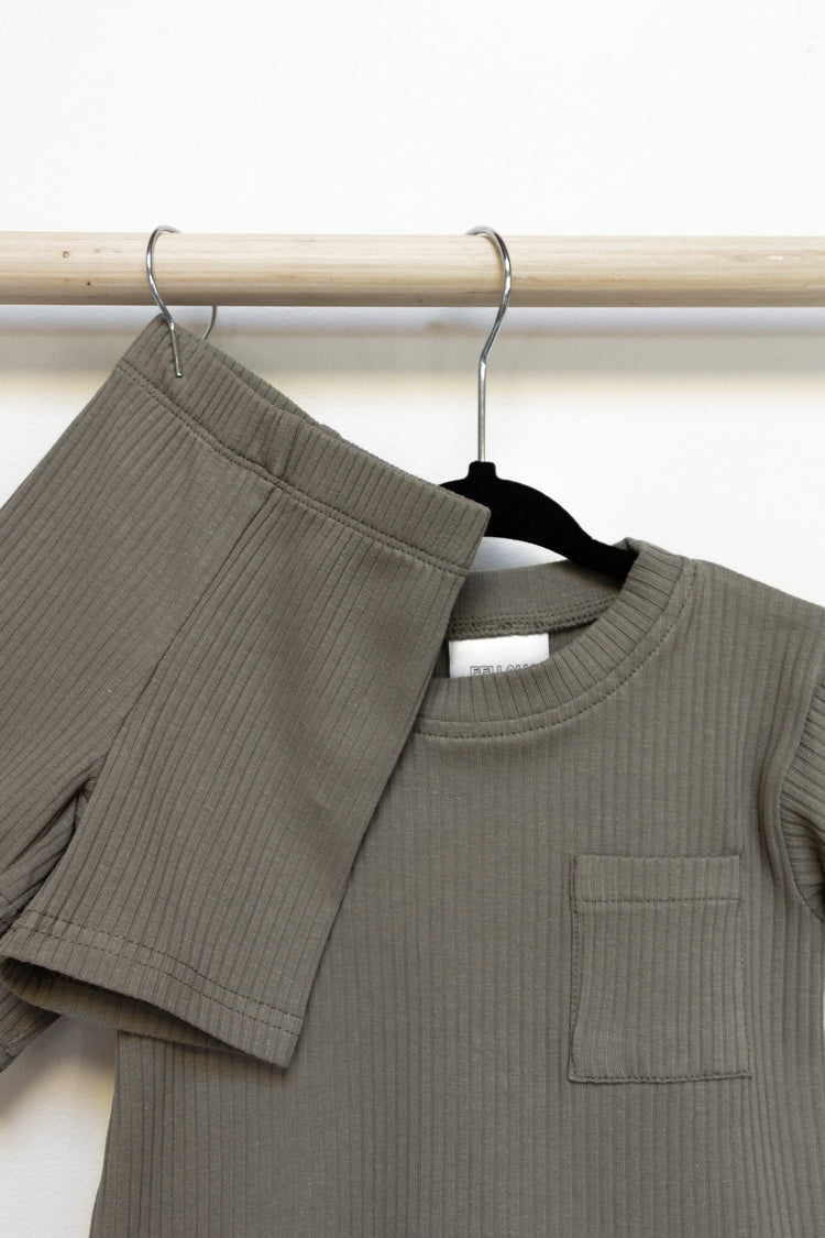 LOW TIDE SHORT SET - SALT - BABY