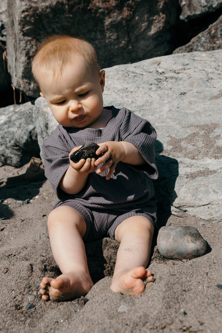 LOW TIDE SHORT SET - STONE - BABY