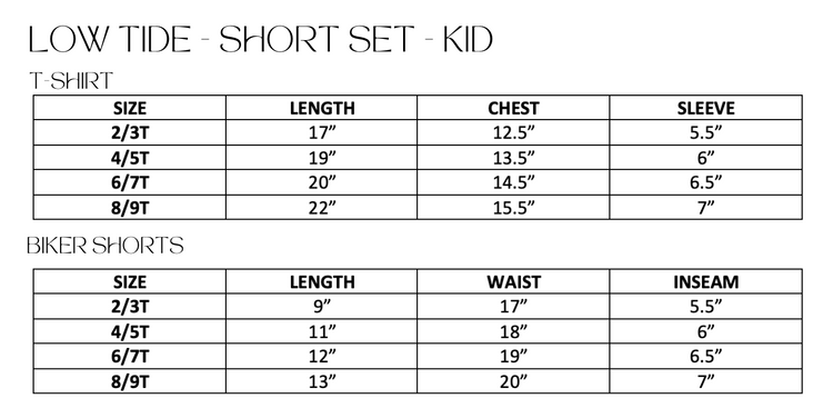 LOW TIDE SHORT SET - SAND - KID