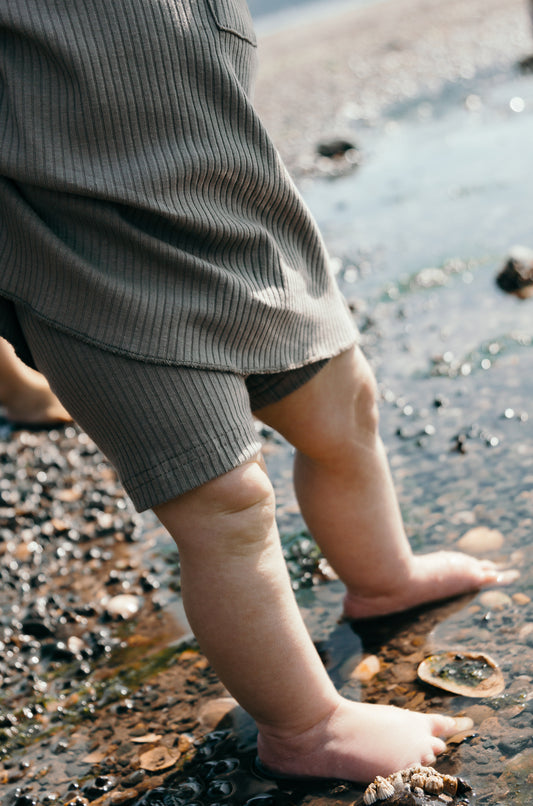 LOW TIDE SHORT SET - SALT - BABY