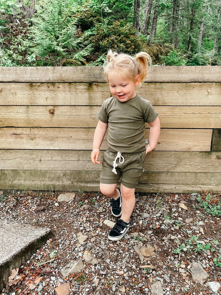 SCOTTIE SHORT SET - ARMY - KID